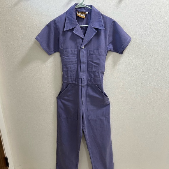 Big Bud Press Short Sleeve Jumpsuit in Faded Grape - Picture 2 of 5